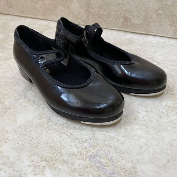 BLOCH ANNIE TYVETTE TAP SHOES IN BLACK PATENT‎ - Picture 3 of 8